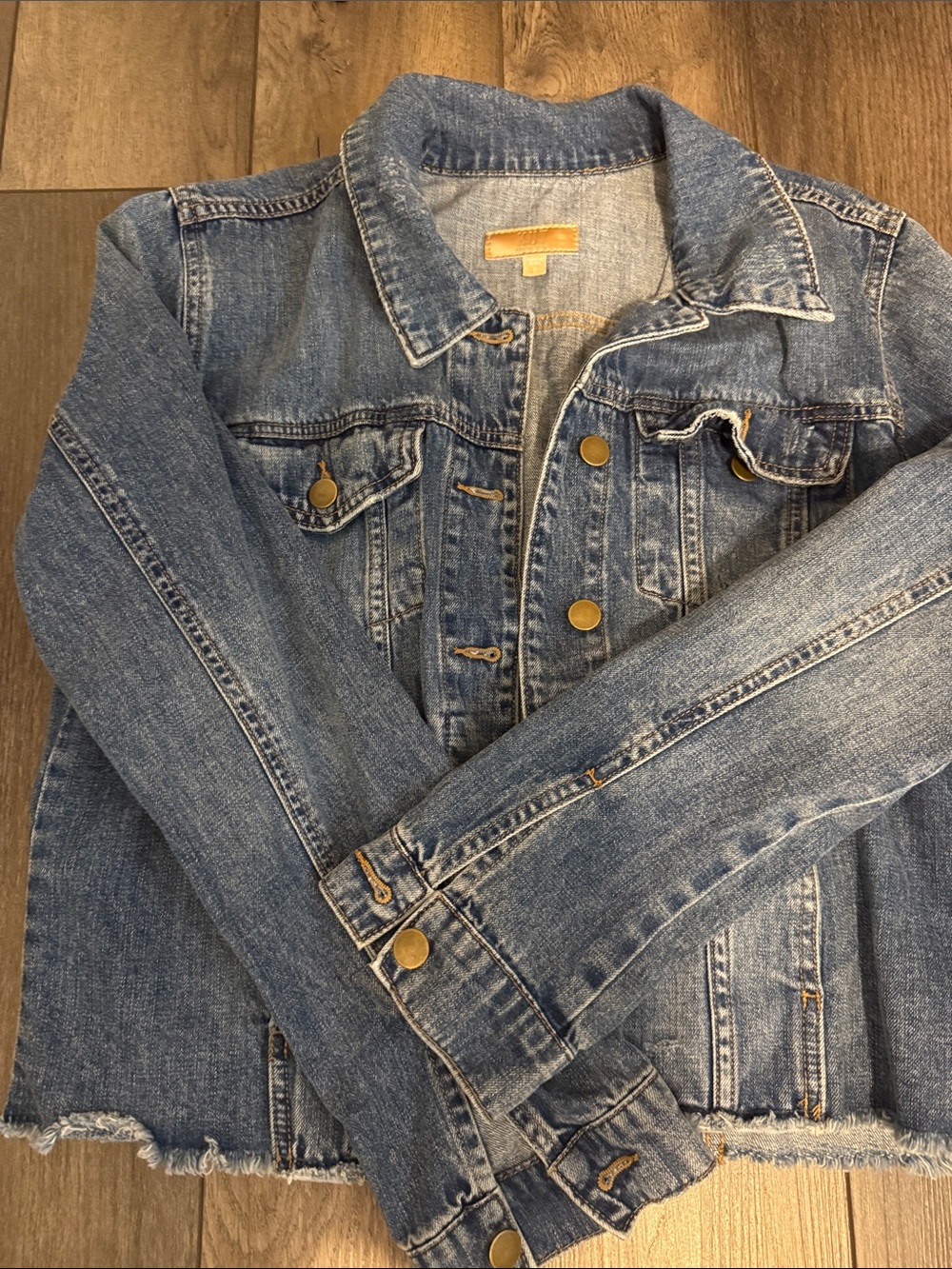 Kut from the Kloth Blue Denim Jacket large KUT - Picture 2 of 4